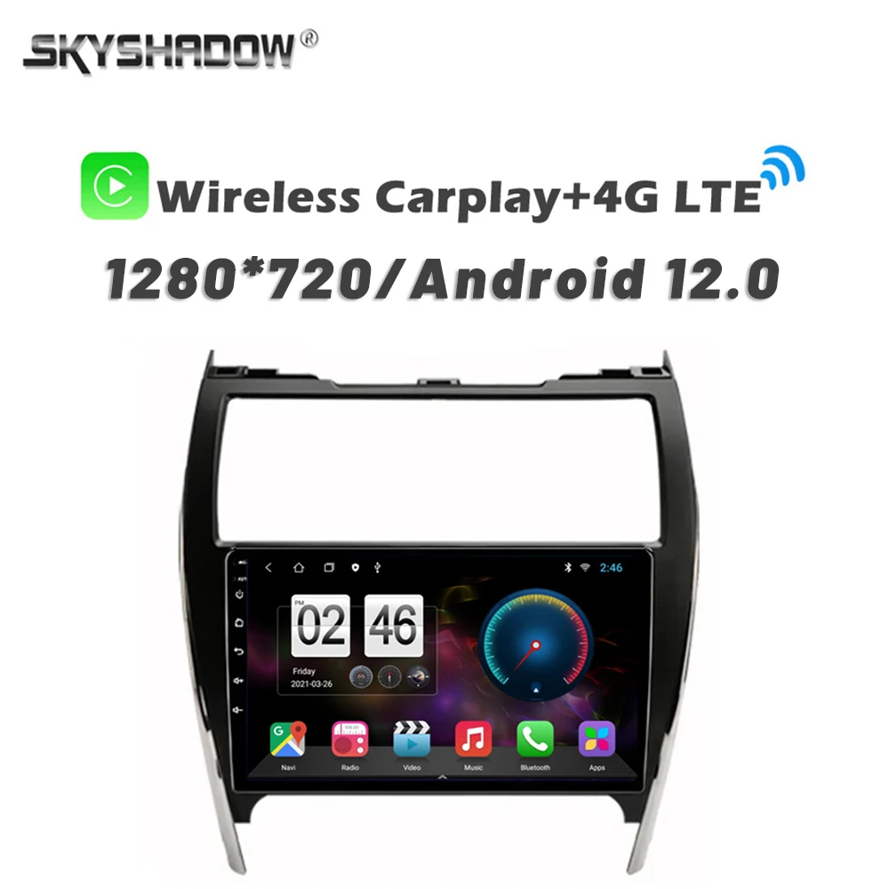 

720P 360 Автомобильный DVD-плеер с камерой Carplay 8G + 256G Android 13,0 GPS WIFI Bluetooth радио для Toyota Camry 2012-2017 США Ближний Восток