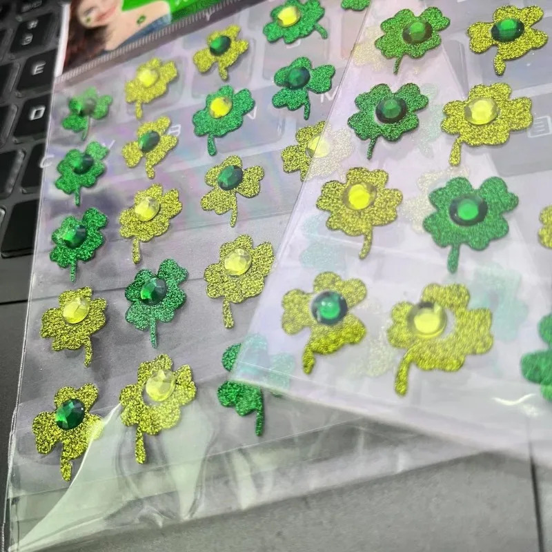 

2 шт. Ретро японский мультфильм Lucky Clover скрапбук журнал наклейка 3D рельефный стерео блестящий канцелярский стикер DIY Декор наклейка