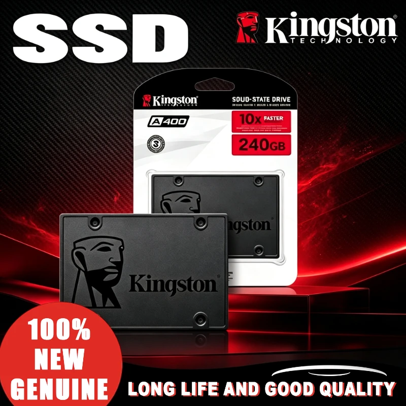 Kingston 256GB 512GB 2.5 Inch SATA III Internal Solid State Drive A400 SSD SSDs HDD Hard Disk for Laptop Desktop PC