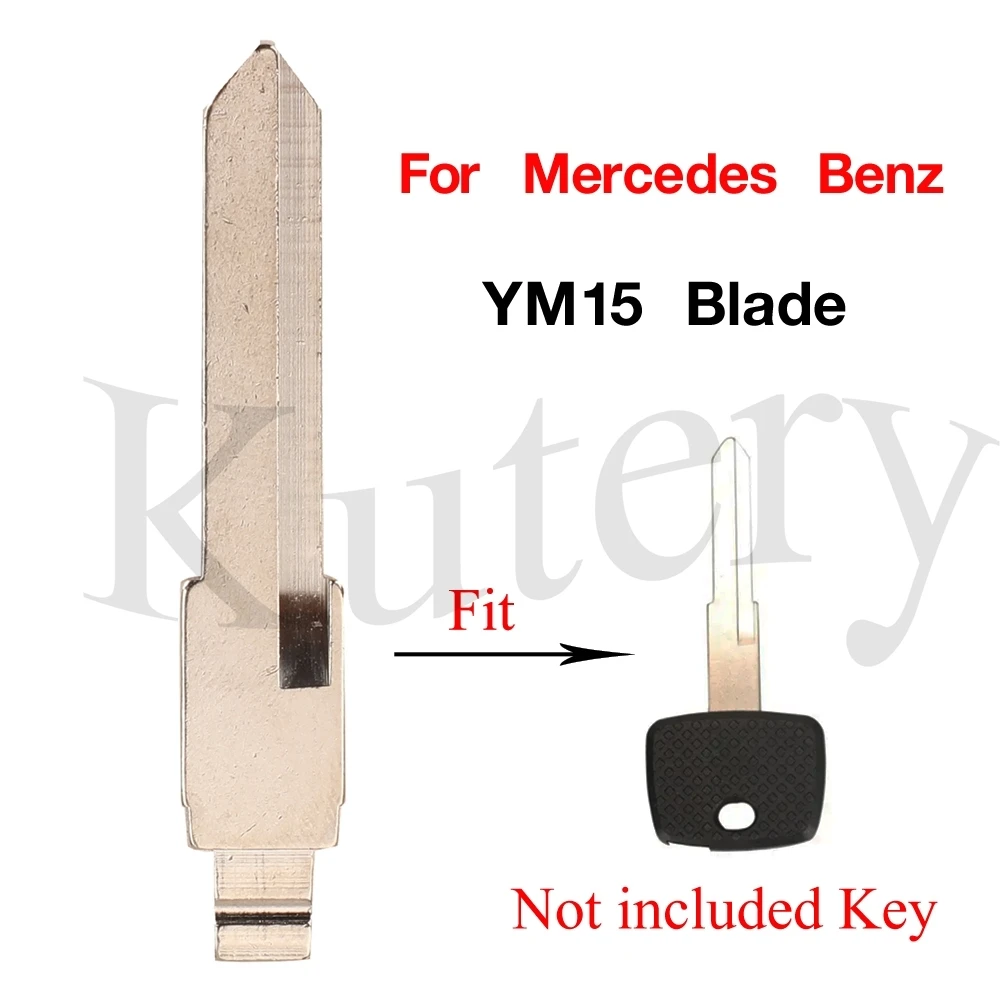 jingyuqin YM15 Key Blade Dla Benz Uncut Remote Car Key Blade Dla Mercedes Vito Actros Sprinter V Class Zamienny kluczyk samochodowy Pusty