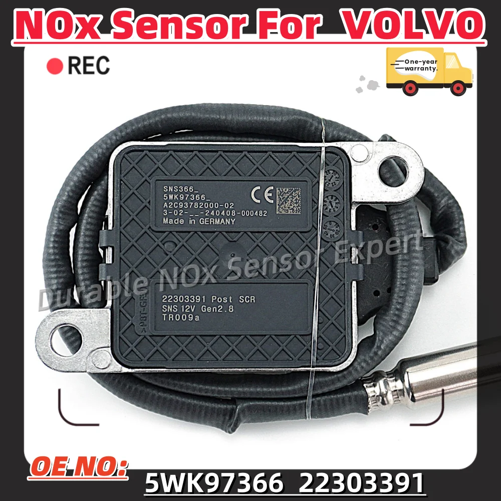 5WK97366 22303391 12VOriginal New Nitrogen Oxygen Sensor Nox Sensor For Volvo Truck C70 VN VNL VNM VHD VT MACK MP7 MP8 D11 D13 D