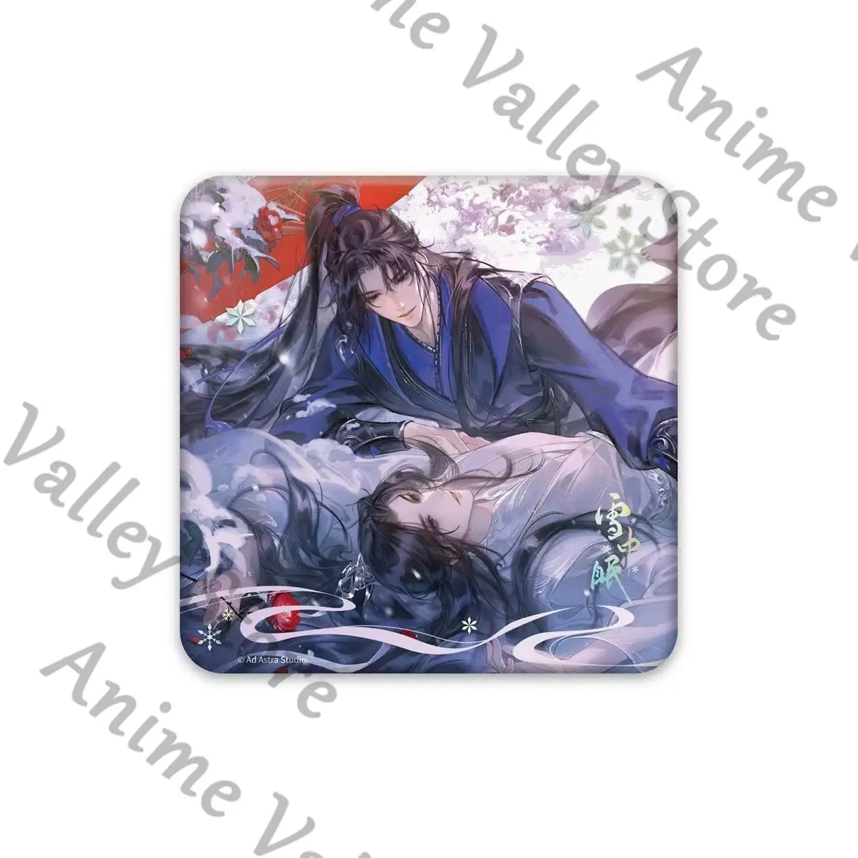 Badge de cosplay de dessin animé authentique Anime Mo Ran Chu Wanning The Husky and His White Cat Shizun ‌   Présentoir en carton couleur Maumet