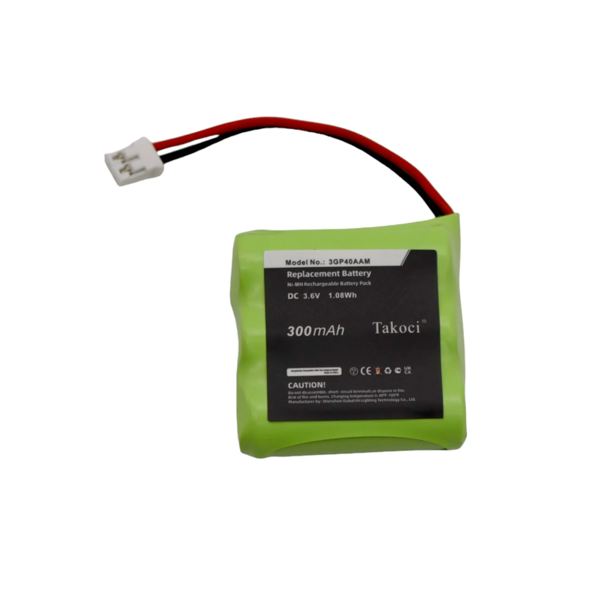 

Crane Remote Control Replacement Battery 300mAh for JAY ,Wilpa 1035,3GP40AAM