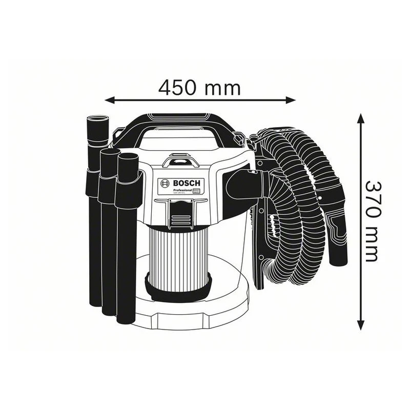 BOSCH GAS 18V-10 L Professional Cordless Dust Extractor 18V Lithium Power Tools Dust Collector