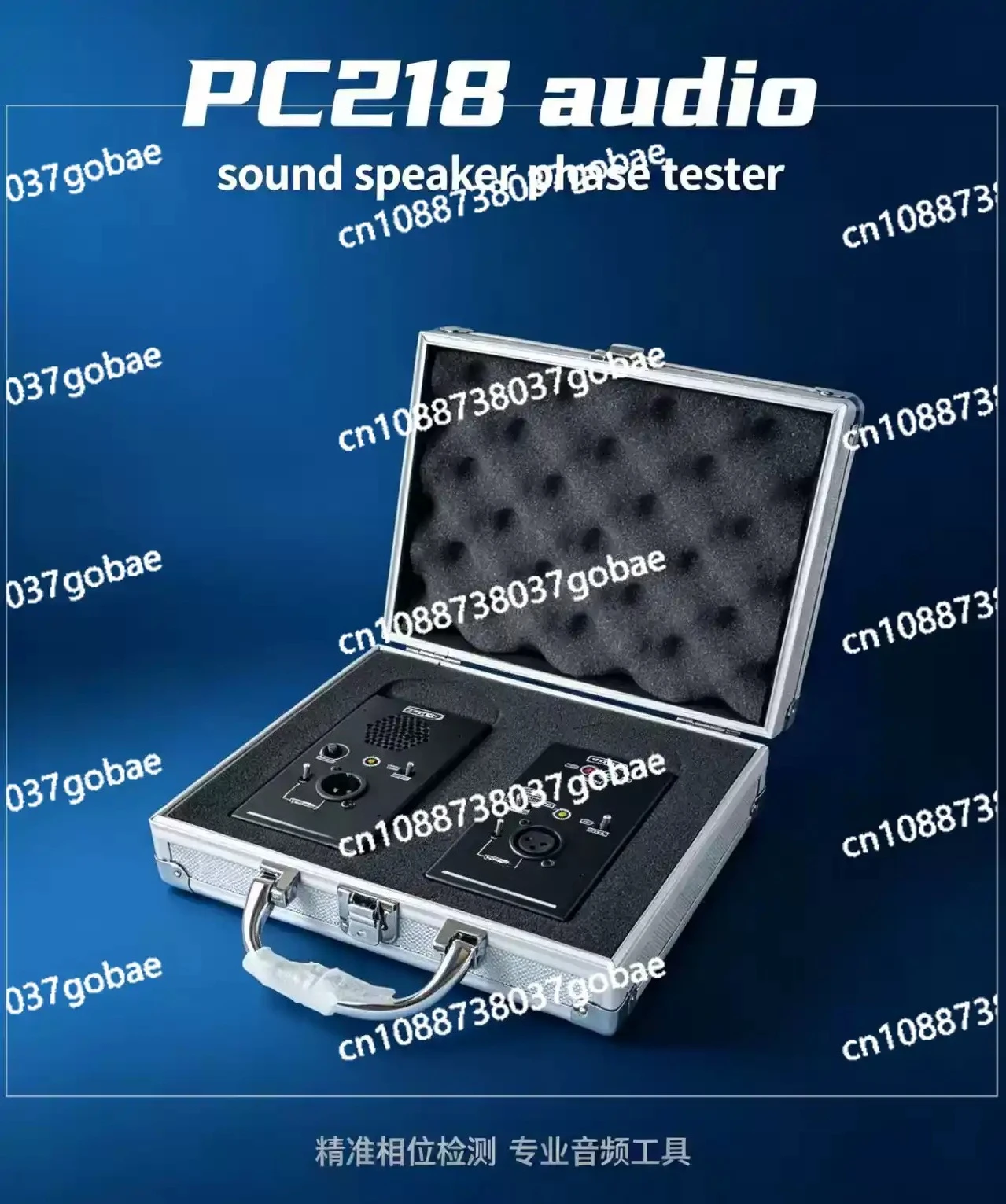 Portable PC218 Audio Polarity Tester for Sound Systems, Speaker and Microphone Phase Checker for Live Events