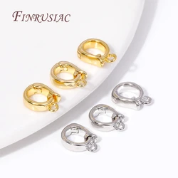 18K Gold Plated Bails For Pendant,Hinged Necklace Enhancer,Necklace Bail,Charms Clasps Connector For Jewelry Making Accessories