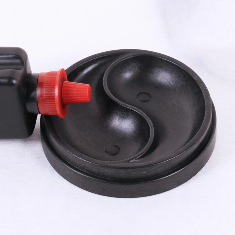 

3Pcs Tai Chi Calligraphy Inkslab Plastic Ink Grinding Box Lid Traditional Chinese Inkslab Painting Tool Accessory