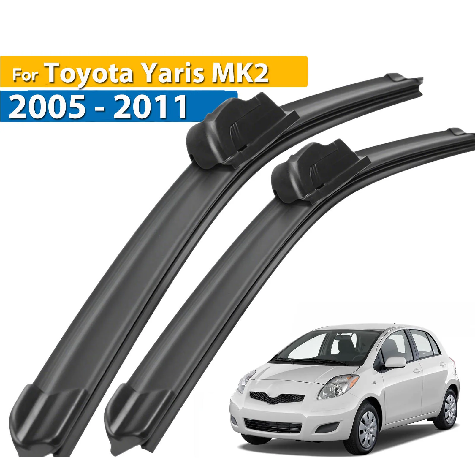 Pióra wycieraczek przednich Erick's do Toyota Yaris MK2 2005 - 2011 Szczotki przeciwdeszczowe do szyb samochodowych 24"+16"