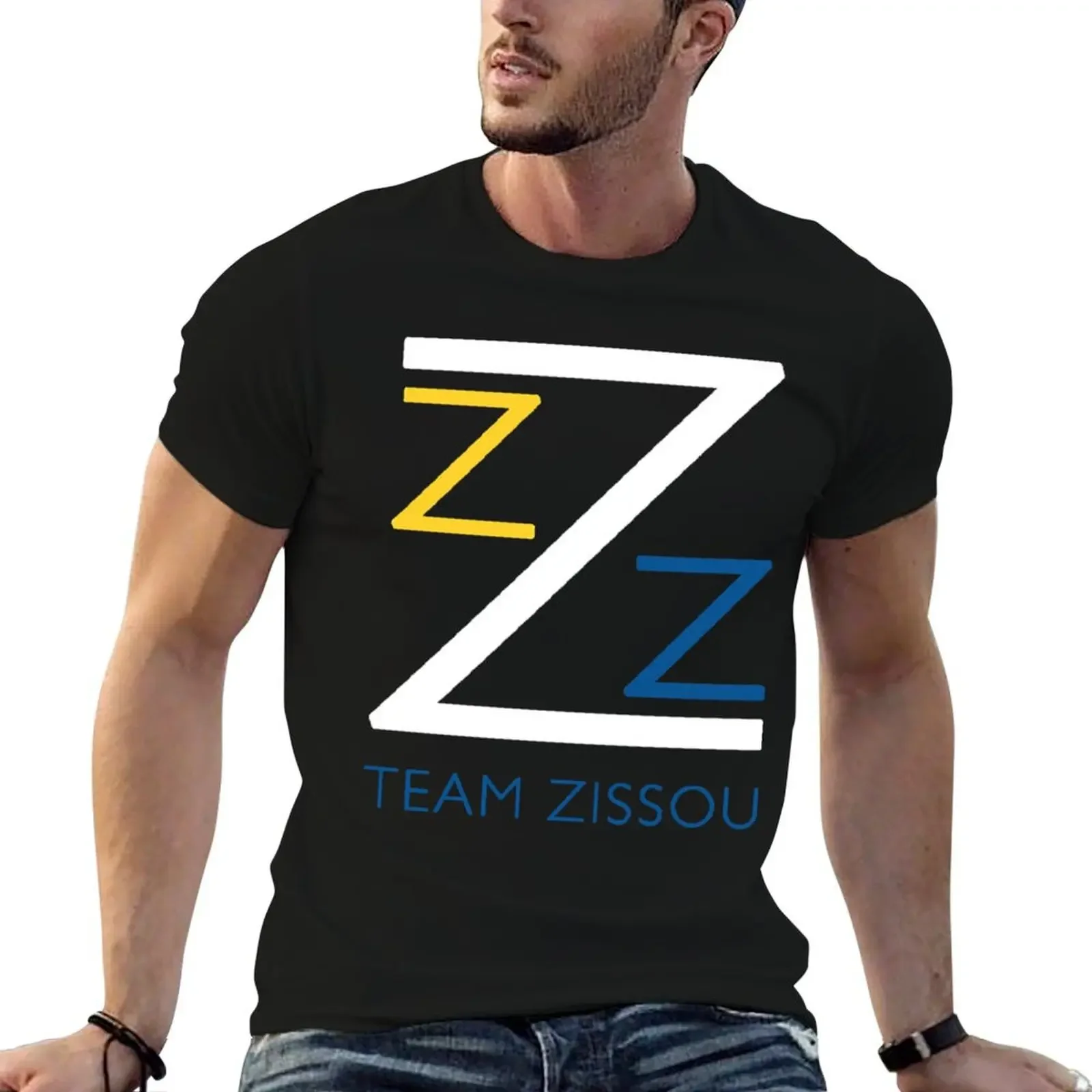 

Team Zissou Pocket T-Shirt oversizeds sports fans rapper graphic tees vintage t shirt men