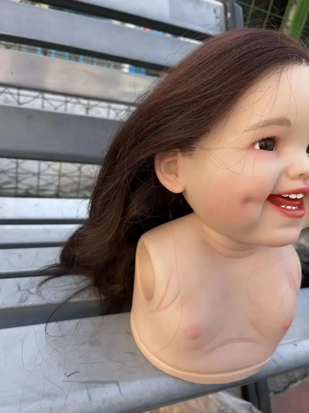 SINO-BB personalizado suministro limitado 29 pulgadas Reborn Baby Dimple pelo enraizado a mano fotos reales regalo de Navidad