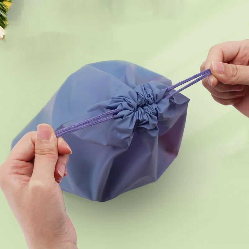 10 ชิ้นกระเป๋าเดินทางรองเท้า Drawstring กระเป๋าเก็บเสื้อผ้าที่มีสีสัน Drawstring Storage