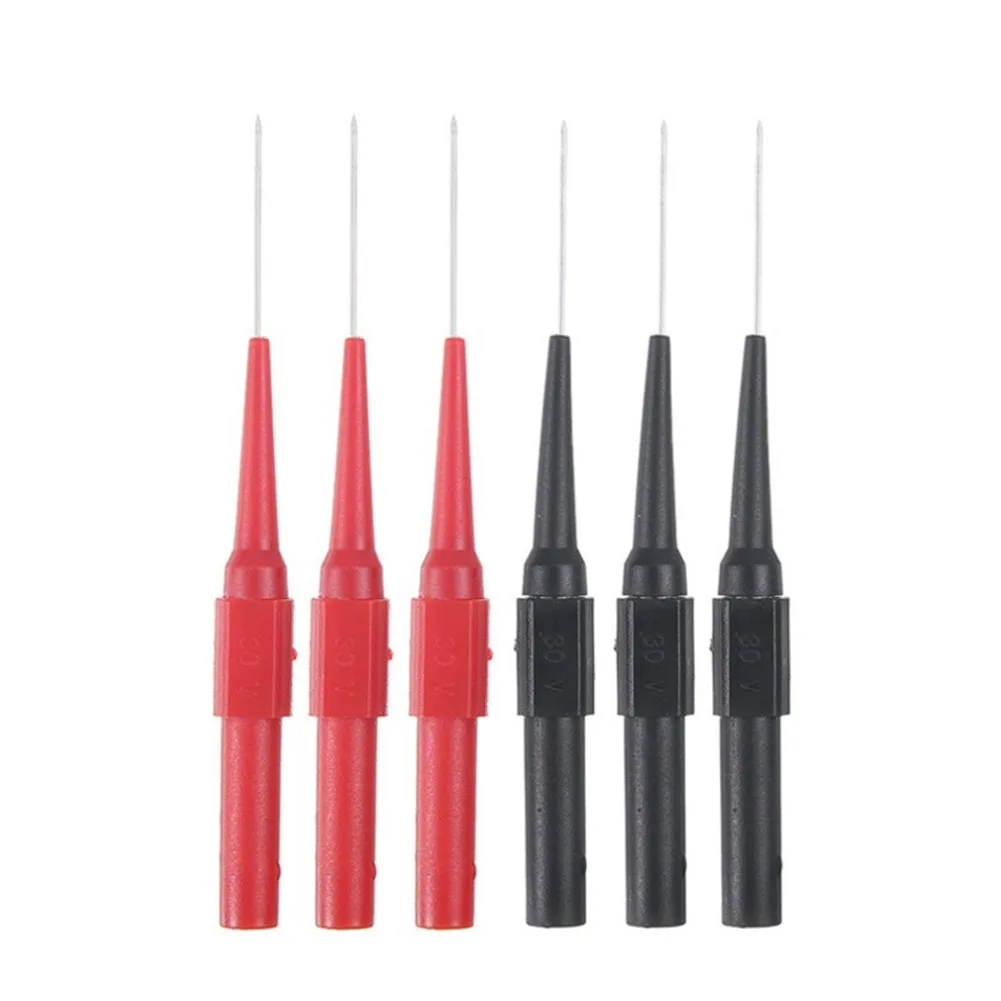 Multimeter Pen Signal Steel Needle 0.7mm 1.0mm Clamp Copper Measuring Device Red Stainless Steel Test Probe New