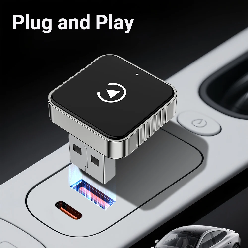 2026 High Performance Wireless CarPlay Converter Stable Signal Fast Transmission Real-Time Sync No Latency Easy Installation