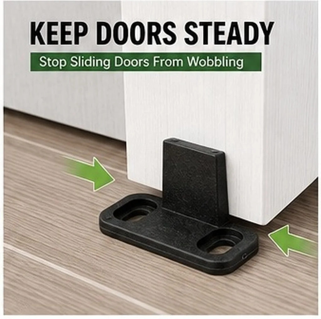 4Pcs Sliding Door Guide Floor Mount for Barn Doors Wardrobe Bypass Pocket Cabinets Smooth Sliding Door Floor Track Hardware