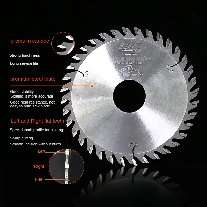 5 inch slotting saw blade woodworking end milling cutter tenonning grooving knife circular saw blade for wood 125mm