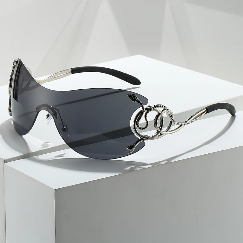 

Y2k Rimless Sunglasses Luxury Women Fashion Gradient Brand Design Sun Glasses Outdoor Lady Shades Eyewear Female UV400