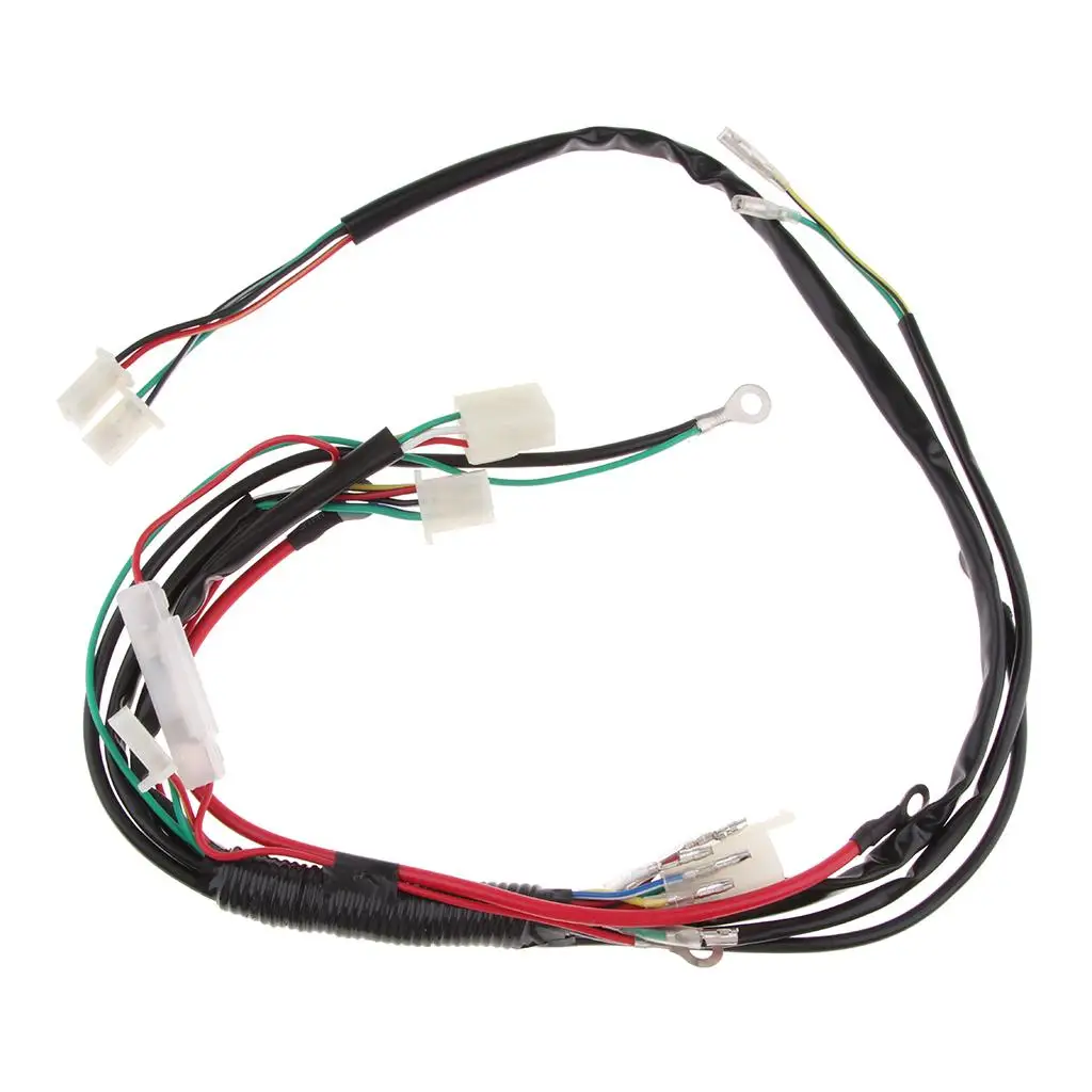 

Complete CDI Coil Kill Switch Wiring Loom Harness Electric Start for 125cc 140cc ATV Dirt Bike Electric Quad Buggy