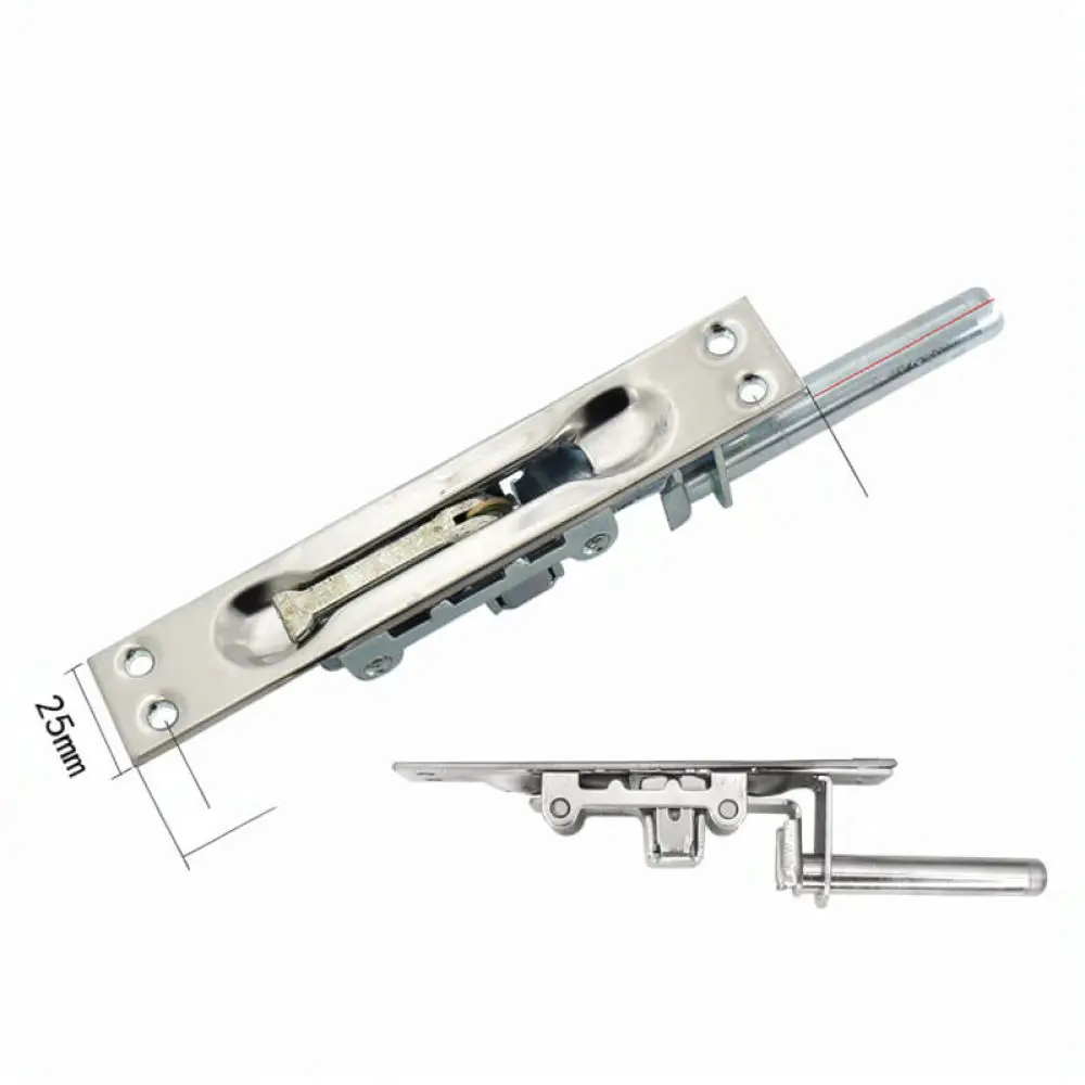 Stainless Steel Hidden Security Bolt For Double Door Entry Anti Theft Locking Hardware Flush Mounted Latch Replacement