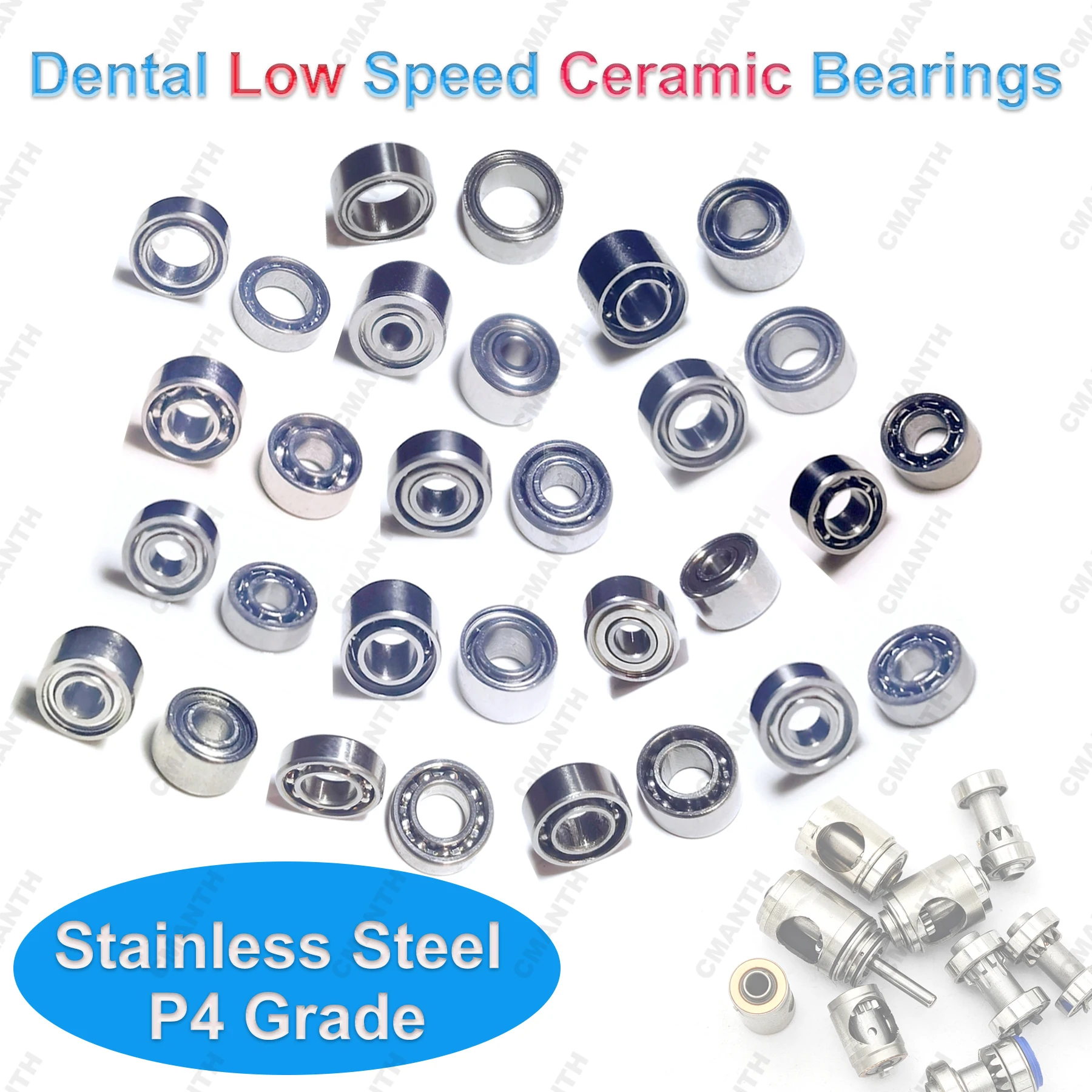 

Dental Bearing Low Speed Handpiece Ceramic Bearings Stainless Steel P4 Grade For NSK WH KAVO Sirona Dentistry Accessorie 5Pcs