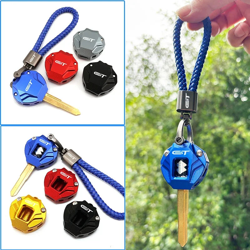 Motorcycle Key Cover Case Key Shell and Key Chain Keyring For Suzuki GSXSGT GSX-S GT F-ABS GSXS1000GT GSXS 1000GT GSX-S1000GT