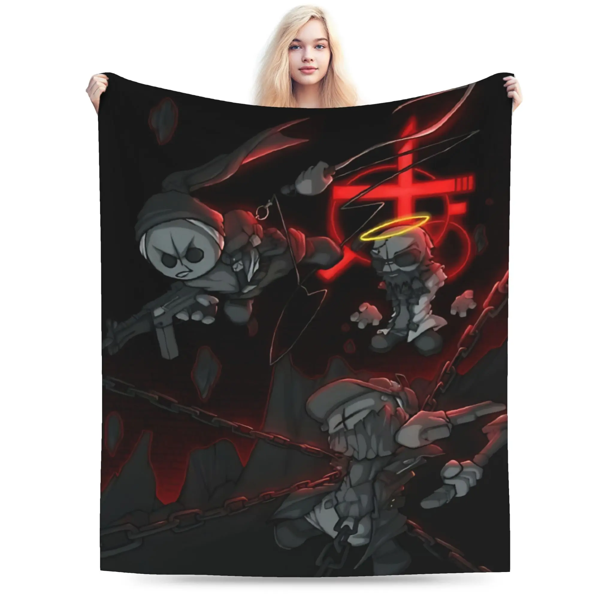Novelty Design Madness Combat Sketch Action Blanket Ultra-Soft Fleece  Cozy Throw Blanket Machine Washable