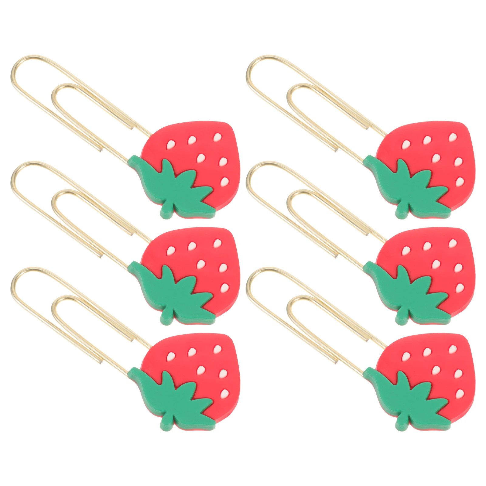 

8pcs Cute Cartoon Clips Pattern Office School Supplies Metal Paper Binding Pin Pin Clip Paper Clamp Gifts