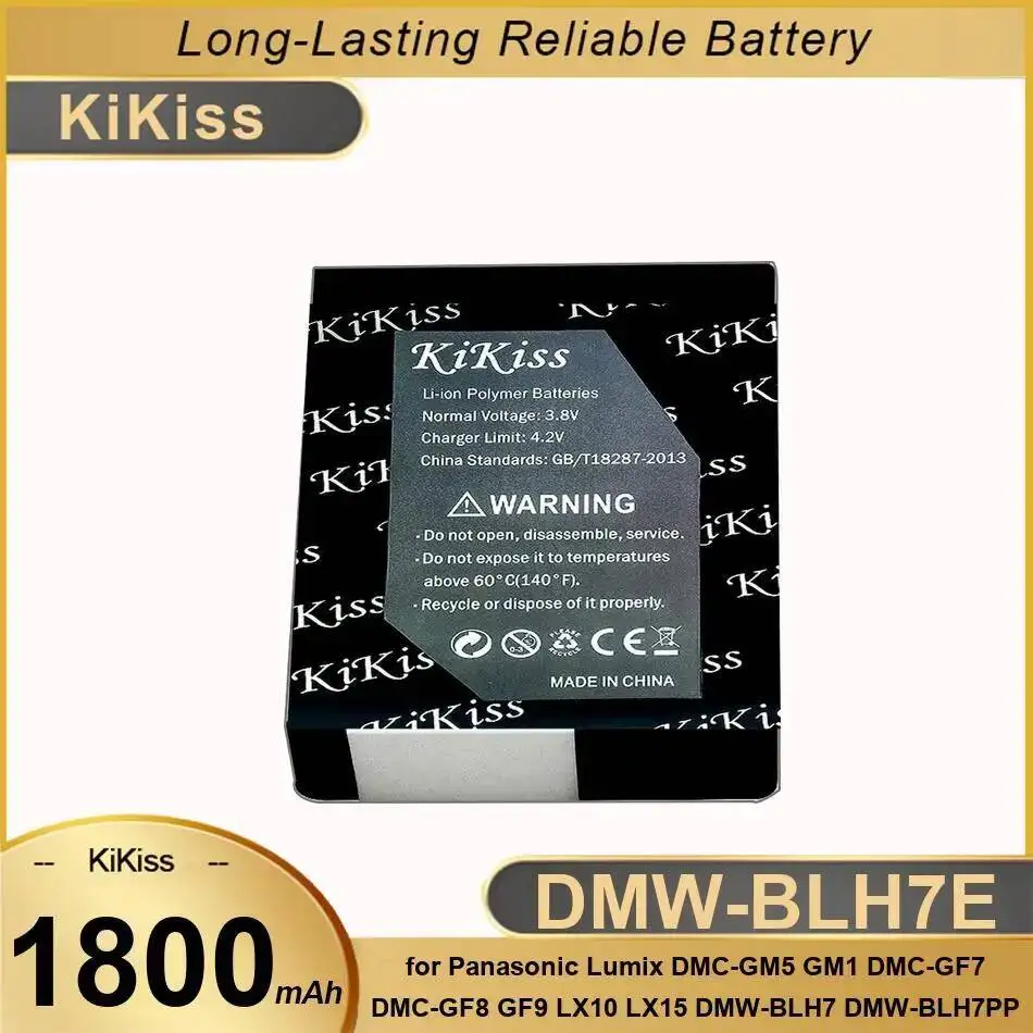 

Camera Battery Dmw-BLH7E 1800Mah For Panasonic Lumix Dmc-GM5 GM1 Dmc-GF7 Dmc-GF8 GF9 LX10 LX15 Dmw-BLH7 Dmw-BLH7PP