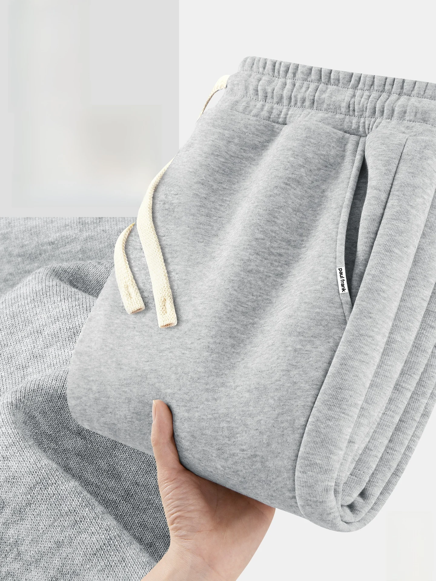 

ey Casual Straight Leg Men's Sports Pants Comfortable Wide Leg Spring Versatile Loose Fit Cotton Blend