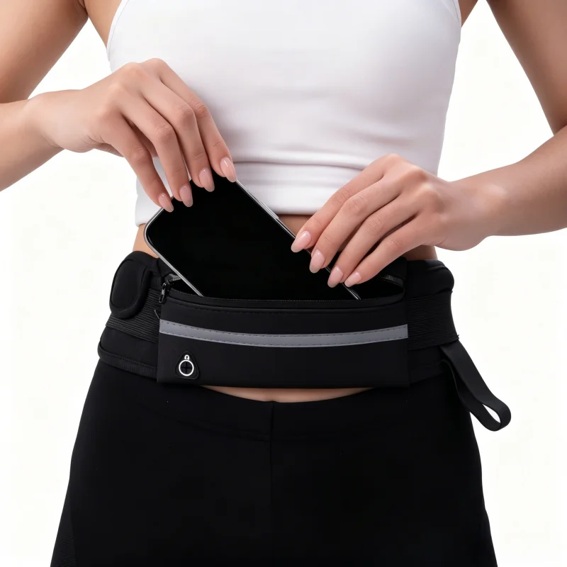 Waterproof Shockproof Sports Waist Pack, Cycling Running Phone Holder, Fits Water Bottle, Outdoor Essential