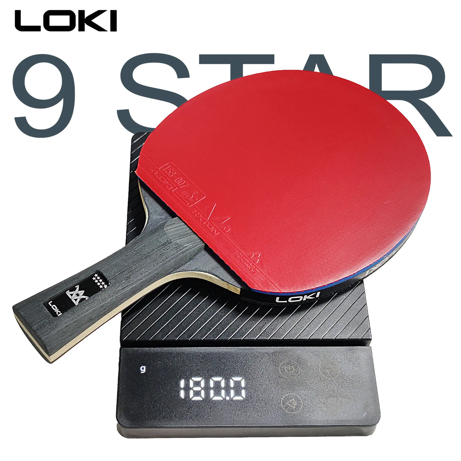 LOKI Racchetta da ping pong a 9 stelle professionale 5 + 2 racchetta da ping pong in carbonio 6/7/8/9 stelle ultra offensiva con gomme adesive