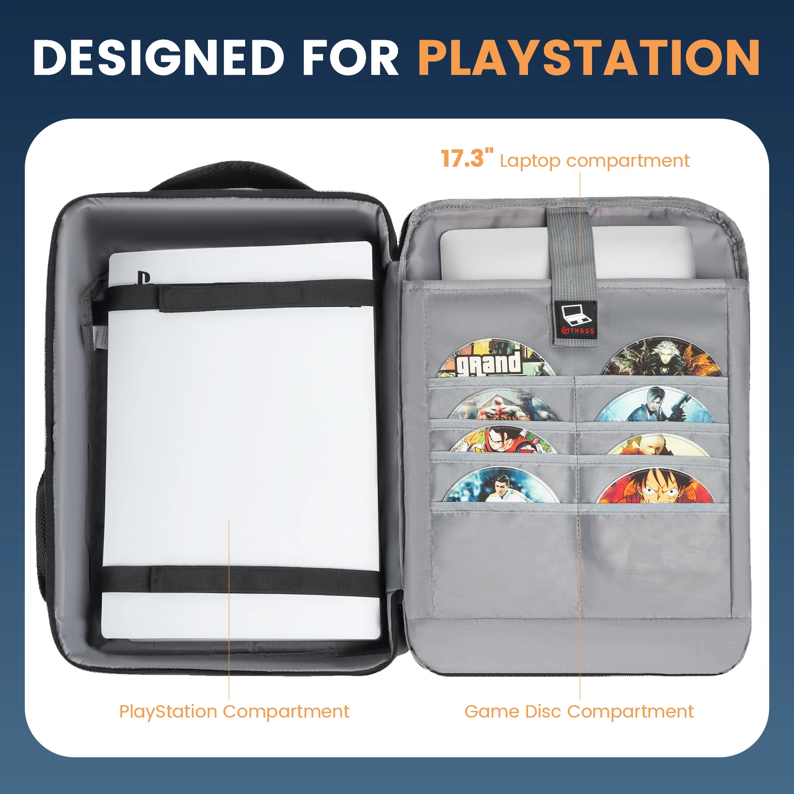 Slim Carrying Case For Ps5 Console Storage Bag Ps5 Game Accessories Storage Bag Playstation 5 Game Accessories Portable Backpack