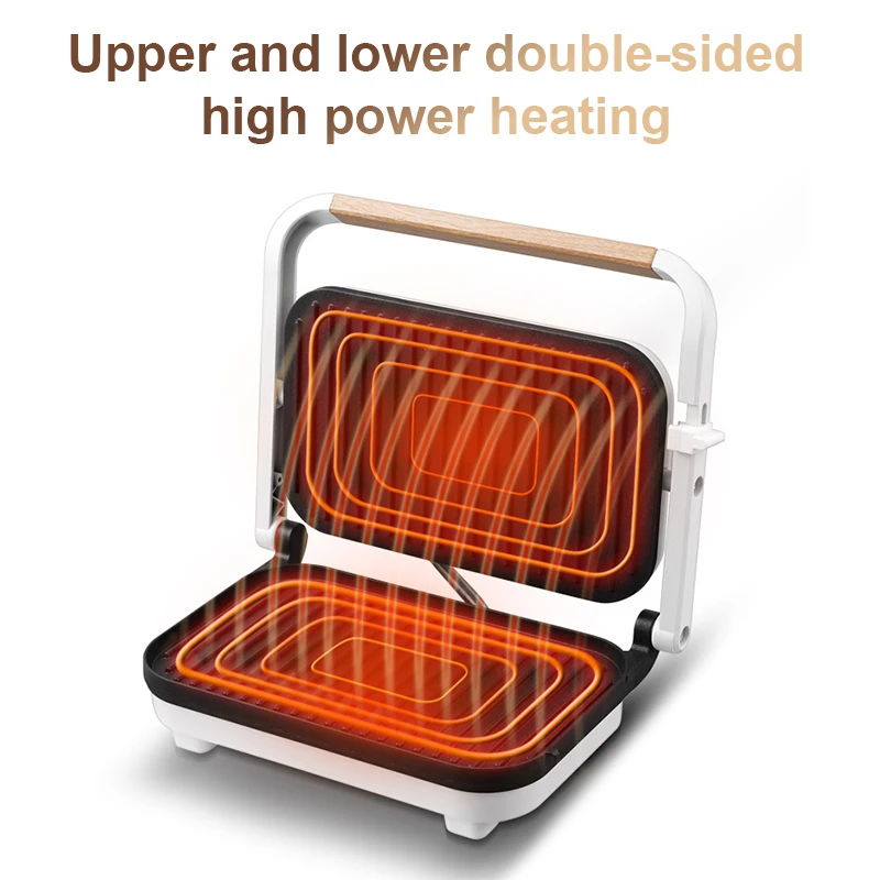 Multifunktions Elektrische Grill Grill Steak Maschine Doppelseitige Heizung Bratpfanne Fleisch Röster Panini Backen Sandwich Maker EU