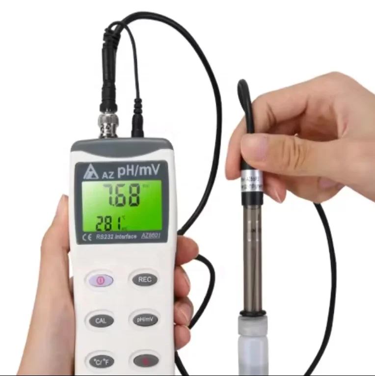 pH Meter pH Test Pen Industrial High Precision Aquarium Water Quality pH Tester AZ-8601