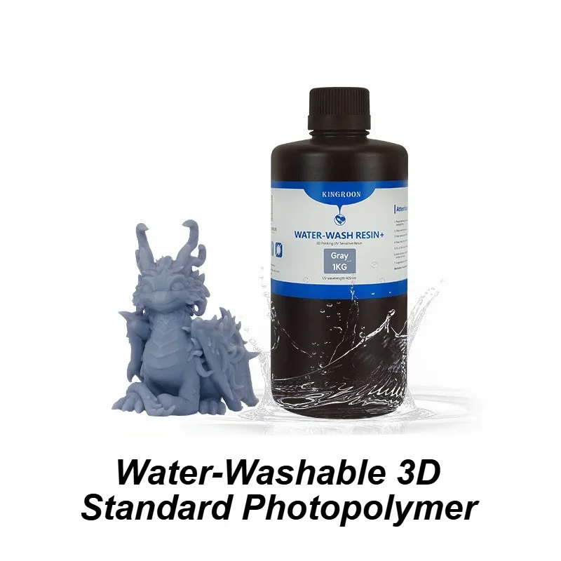 2026 NEW Water-Washable 3D Standard Photopolymer Resin Low Odor Viscosity Low LCD 3D Printing Resin for LCD 3D Printer