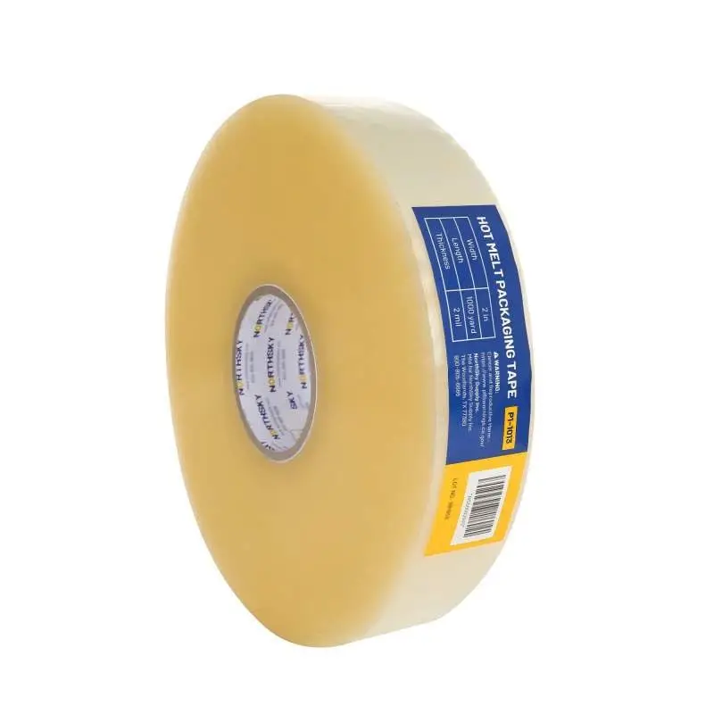 

2 in Hot Melt Packaging Tape, Clear, Machine Length 1000 yd Roll