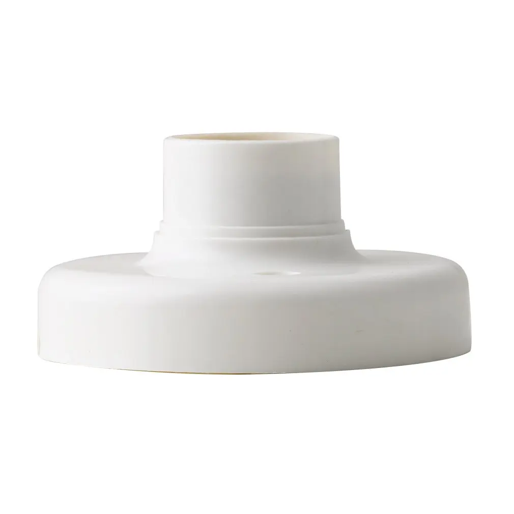 1 pz/lotto E27 presa con tappo a vite plafoniera bianca lampadina Base di fissaggio supporto per lampadina supporto per lampadina a spirale Base per lampadina a LED