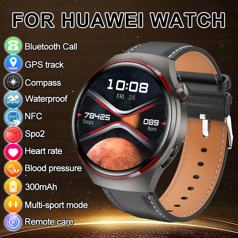 Huawei-Smart Watch 4 Pro for Men, Edição Exploração Espacial, Chamada Bluetooth, GPS Motion Track, Novo, Original, 2024