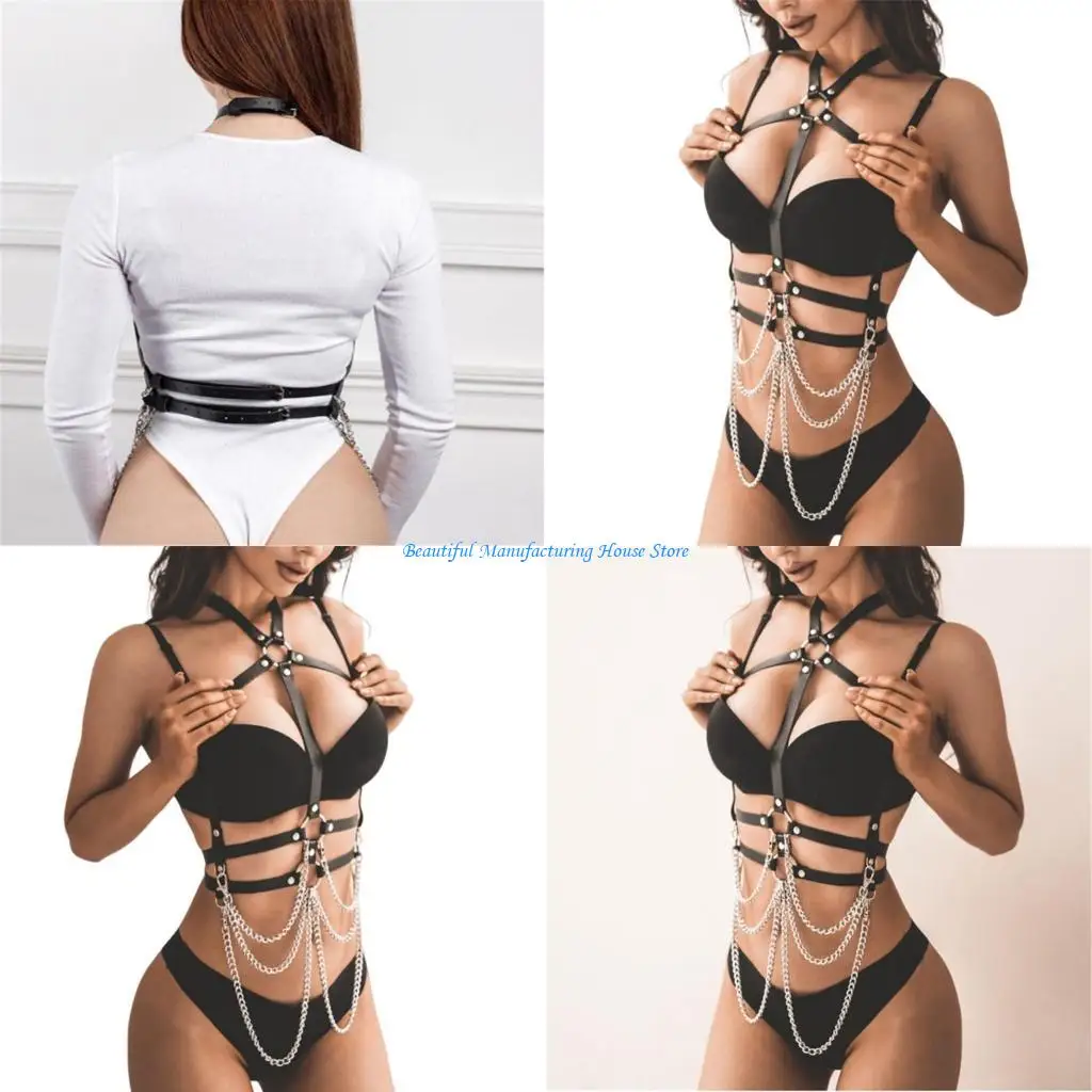 

E56A субкультуры ремень поясная цепь женский костюм для косплея сексуальные корсеты пояс