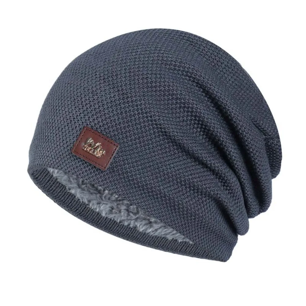 novo-gorro-de-inverno-quente-com-forro-de-la-casual-de-trico-com-detalhe-de-etiqueta-material-de-trico-estilo-beanie-turbante-solido-para-a-estacao-de-inverno