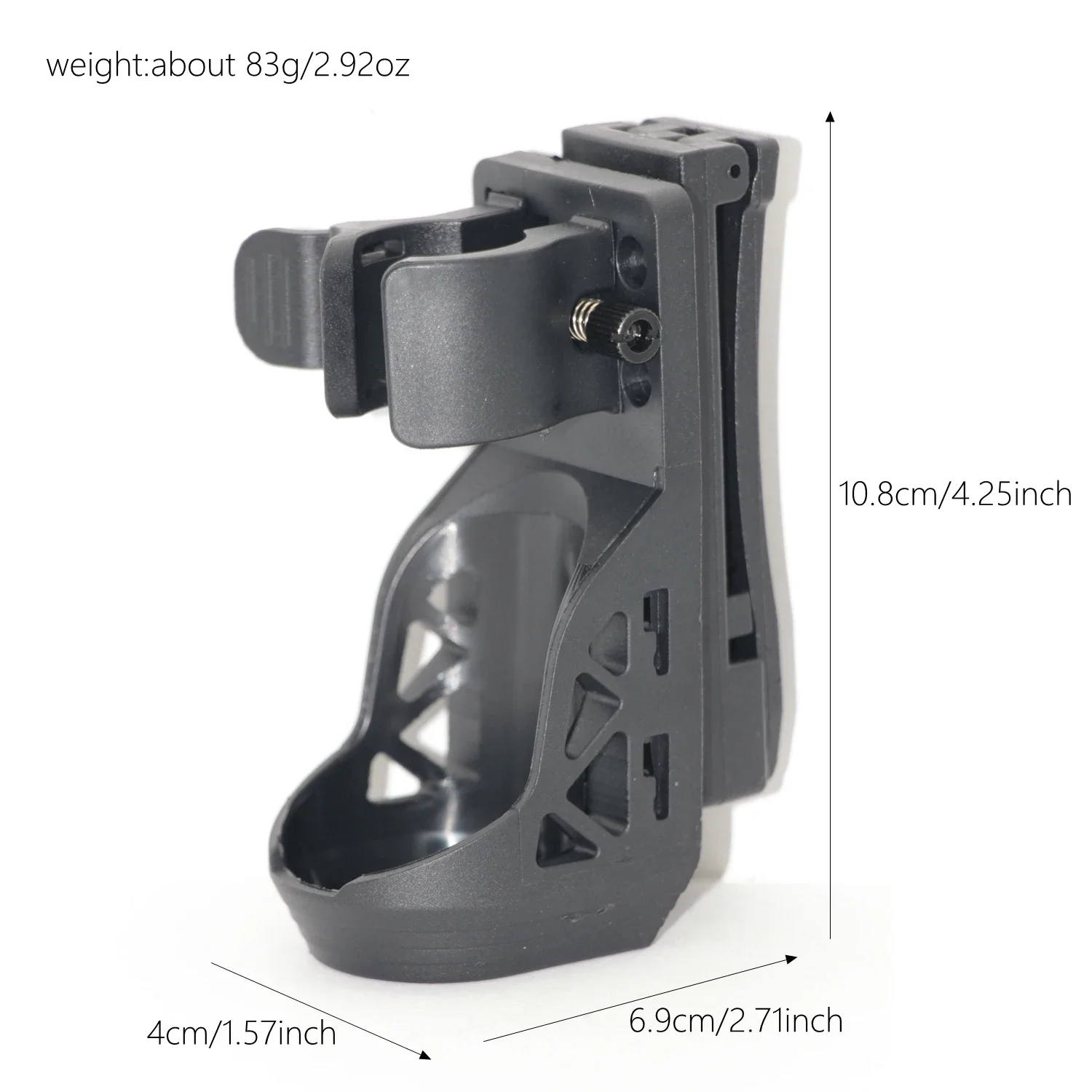 

Ремень-кобура для фонарика с системой боковой блокировки рычага Поворотный держатель для фонарика Подходит для аксессуаров Molle 1 "-1,55" Тактический