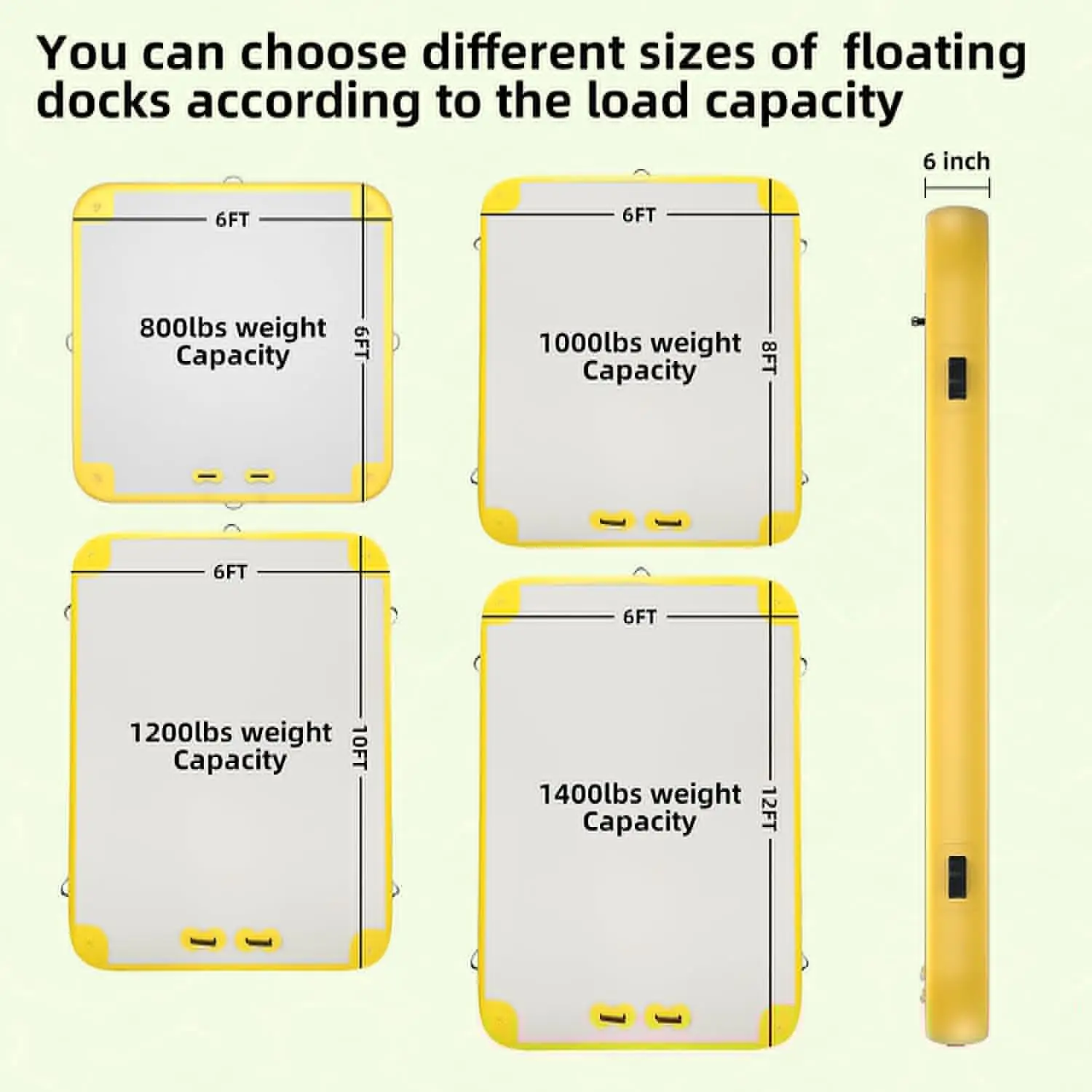 Aufblasbare schwimmende Dock plattform, aufblasbare Floß wasser unterlage Mehr personen luft schwimmende Inseln Matte für See Pool Strand Ozean