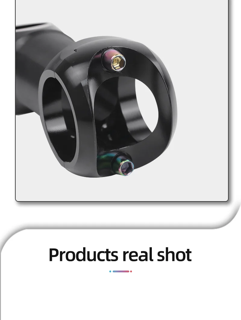 Wake Rennrad Fahrradzubehör Vorbau Lenkervorbau 31,8 mm 10-Grad-Aluminiumlegierung Leicht für Radfahren Silberner Vorbau – Detail 7