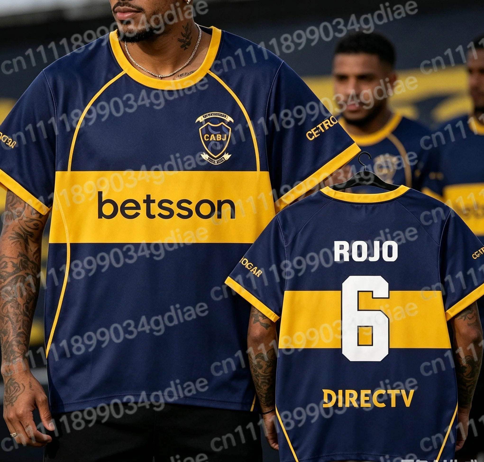 2026 Sommer Boca Juniors Fußballmannschaft 3D-Druck T-Shirt Herren Kurzarm Lässiges Lockeres T-Shirt für Familienoutfits – Detail 4