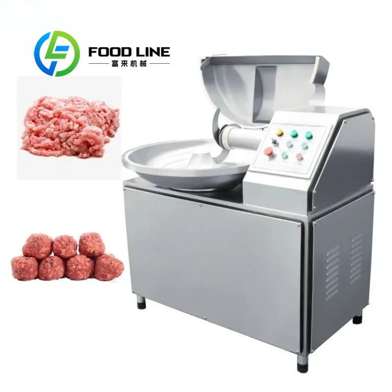 Bowl Cutter Machine Forward Reverse Rotation Mode Even Blend Action Uniform Result Unit Burger Patty Plant Fast Delivery