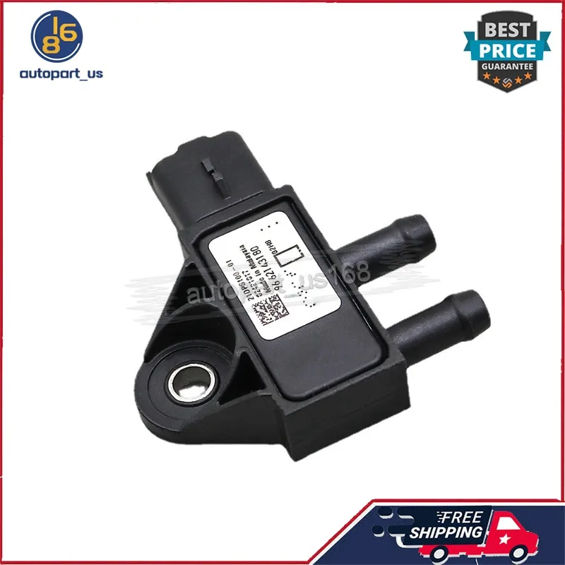 1Pcs Exhaust Differential Pressure Sensor 9662143180 For CITROEN C2 C3 C4 FIAT SCUDO LANCIA PHEDRA MINI PEUGEOT 206 207 3008