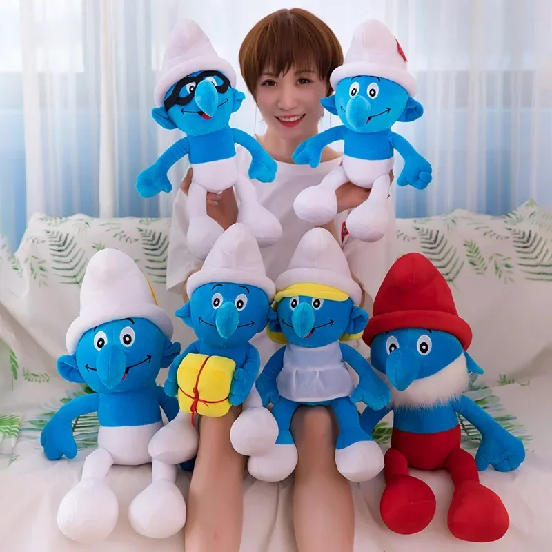 6 stijlen/35 cm Cartoon Smurfs Pop Smurfs Cartoon Model Actiefiguren Films Randapparatuur Kamer Decoraties Kinderen Verjaardagscadeau