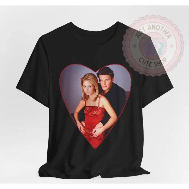 بافي مصاص الدماء القاتل أو الملاك للأبد تي شيرت uch 90's BTVS BANGEL