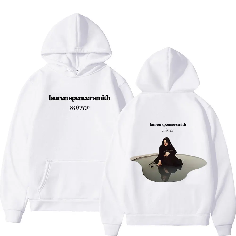 لورين سبنسر سميث ألبوم مرآة خمر الجرافيك هوديي الرجال النساء Harajuku رياضية الشتاء الصوف بلوزة كاجوال مروحة الهدايا