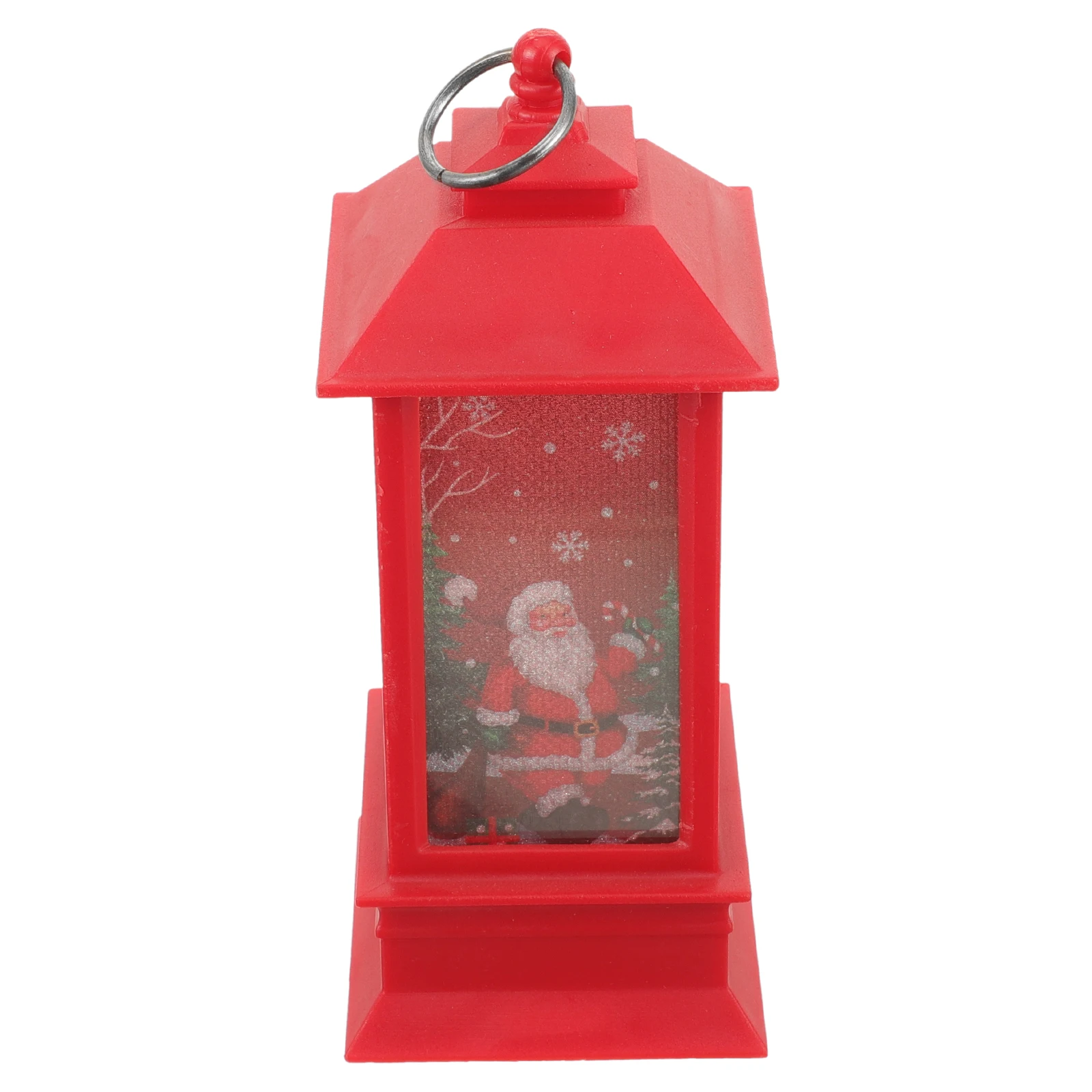 

Christmas Tree Square Lantern Ornaments for Decorative Glittering Lighted LED Indoor Metal Night Elder Lamps Festive Decoration