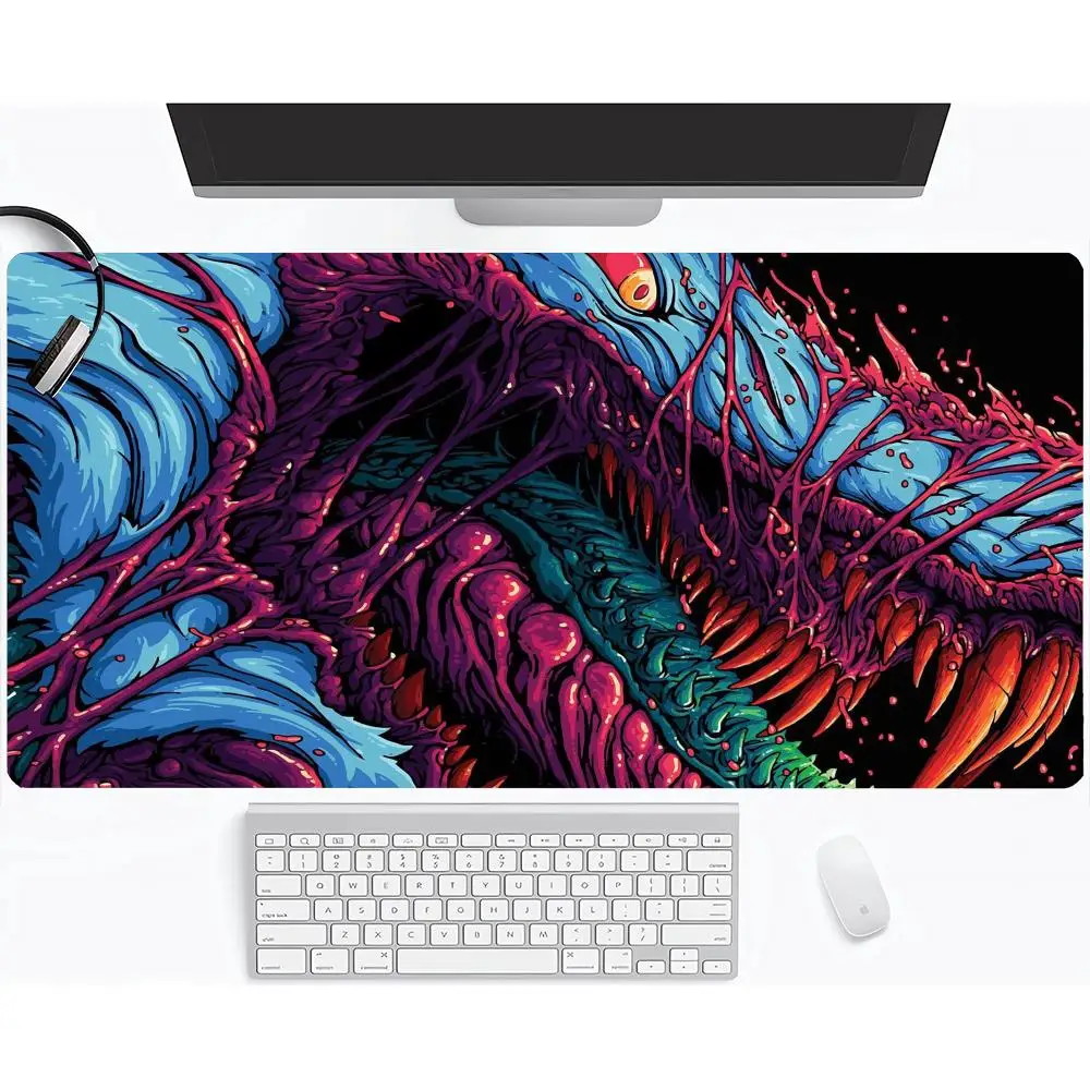 Hyper Beast Csgo Mouse Pad Professional Desk Mouse Pad Gaming Desk Mat Cloth Surface Anti-Slip Rubber